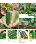 Tree Bark Protector Guard For Healthy Trees And Shrubs Essential Garden Supplies For Tree Health Maintenance Breathable Protective Wraps For Lawn Care Deer Proof Plant Cage For Backyard Orchard And Landscape Installation, green PP, 381 x 254 mm