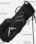 14 Way Golf Stand Bag For Men And Women With Stand Feature Lightweight And Durable Golf Club Bag 14 Divider System With Multiple Pockets For Easy Access