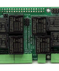 Straight Up Ready To Roll Eight Layer Stackable Expansion Hat Made For Raspberry Pi Controllers With Rock Solid Relay Boards Plus Raw Digital Analog Inputs For Pain Free Smart Home Wiring Projects, showing relay module with connections.