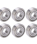 Premium Ycauty S6304z Stainless Steel Mini Bearings 10 Pack For Hot Rods And Heavy Machinery Ultra Quiet High Speed Low Noise Anti Rust Precision Gears - Six bearings displayed.