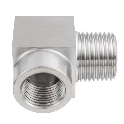 Stainless Steel 304 90 Degree Street Elbow 1 Quarter Inch MNPT To 1 Quarter Inch FNPT Pipe Fitting, corrosion resistant