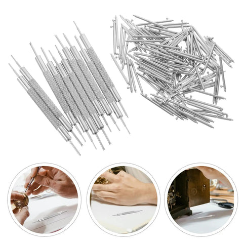 Stainless Steel Watch Band Pins And Spring Bars Replacement Kit 110pcs for secure connection and long-term durability.