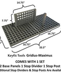 Gridius-Maximus Truck Bed Organizer System For Trucks SUVs Tailgates And Trailers Pro Grade Contractor Cargo System with modular dividers