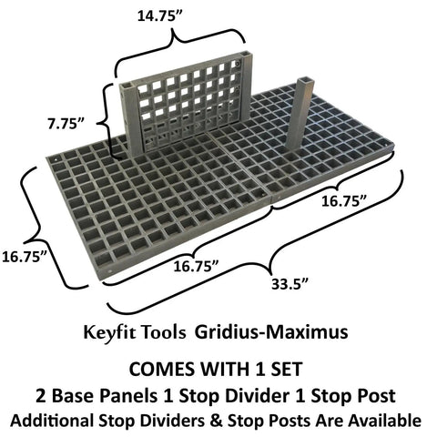 Gridius-Maximus Truck Bed Organizer System For Trucks SUVs Tailgates And Trailers Pro Grade Contractor Cargo System with modular dividers