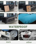 Weatherproof Outdoor Furniture Covers For Sectional Sofa And Table And Chairs, Heavy Duty Waterproof Rectangular Cover test