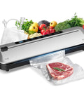 Vacuum Sealer Machine 75KPa With 6-In-1 Dry And Moist Modes Digital Timer Built-In Cutter And External Vac For Jars sealing meat