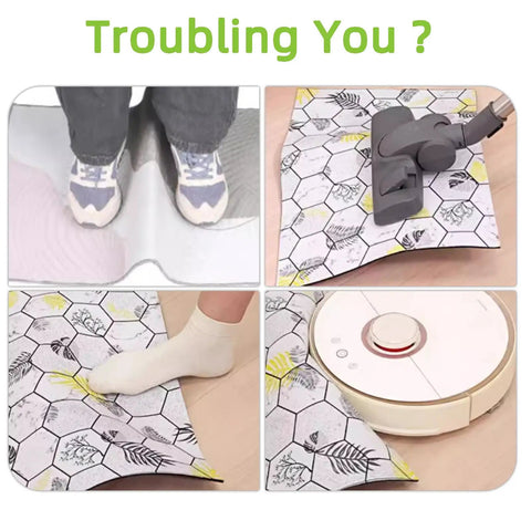Non Slip Rug Tape For Area Rugs And Hardwood Floors Keeps Corners Flat With Reusable Double Sided Adhesive Grippers demo