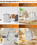 1.8L All Stainless Steel Electric Kettle For Fast Boil, BPA Free Tea Kettle With 1350W, Auto Shutoff And Boil Dry Protection