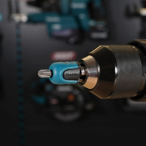 Impact Driver Bit Set Premier Mag Boost Magnetic Bits with color-coded head in use.