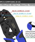Ratcheting Wire Terminal Crimping Tool Kit With 800 PCS Wire Connectors, showing adjustable ratchet and color-coded terminals.