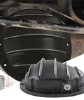 Rear Differential Cover For 10-Bolt Diffs With 8.5 Inch And 8.6 Inch Ring Gear, Fits Chevy GM Silverado 1500 Buick 1964 And Up, Black Die Cast Aluminum Cover With Girdle Gasket, Bolts, Drain Plug.
