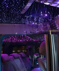 Twinkle Fiber Optic Starlight Headliner Kit With 650 Fibers 13.1ft 4m Length 0.03in Optical Fiber RGBW Music Activated Ceiling Lights