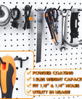 30 Pack Must Have 4 Inch Metal Pegboard Hooks Set Fits One Eighth Inch And One Quarter Inch Pegboards With tools hanging