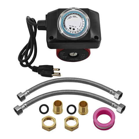 Heavy Duty 1 6 Horsepower Hot Water Circulation Pump 3 4 Inch Cast Iron Body 115 Volt Grundfos Replacement Up15 10Su7p Tlc components and hoses