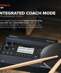 V-Drums V31 Sound Module For V-Drums 3 Series with integrated coach mode and control panel, angled view