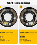 Rear Driver And Passenger Side Brake Cluster With Shoes Beefy Easy Install for TXT Medalist Gas and Electric 1996 and Up