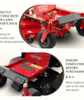 Red lawn mower deck showing CZT61 and RZT42 models compatibility. Deck Roller And Rod Kit For 48 And 54 Inch Lawn Mowers Easy Install Replacement No Fuss Fit For YTH2748 YTH2548B GTH2754 GTH2654 And More Replaces 179127 532179127 539107612.