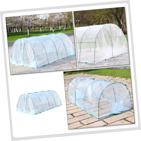 Greenhouse Support Bracket And Plant Cover Kit For Raised Beds All Season Rainproof Frost Shield Outdoor Indoor Garden Accessory Durable Plastic Material Easy DIY Setup Options