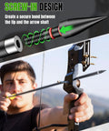 Beefy 100 Grain Screw In Field Tips 24 Pack for arrows shown in screw-in design with archer aiming a bow