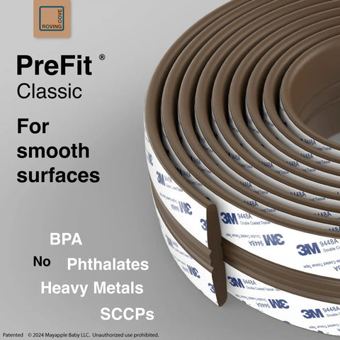 Premium Furniture Edge Corner Protectors For Baby Proofing Kids Rooms Rock Solid Hold With Pre Taped Strips rolls for smooth surfaces.