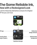 High Yield Black Ink Cartridge Delivers Crisp Text And Sharp Graphics Works Smoothly On Deskjet And Envy Printers Offers Bang For Your Buck Cranking Page After Page For Home Office Needs Backed By Real Reliability design with HP logo and updated packaging.