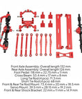 Heavy Duty Aluminum Alloy RC Linkage Kit For 1/16 Scale Model Vehicles With High Strength Damping System Links components layout.