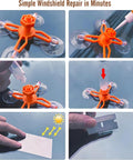 Upgraded Windshield Repair Kit For Chips And Cracks With Nano Resin And High Pressure Injection, Quick At Home Fix For Bullseyes