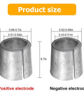 Heavy Duty Battery Terminal Connectors For Top Post Cars Positive And Negative Cable Clamps Galvanized Steel Rust Proof Build dimensions for electrodes