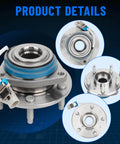Front Wheel Hub and Bearing Assembly Pair Fit Chevy Impala Monte Carlo Uplander Venture Cadillac DTS Deville Seville Buick