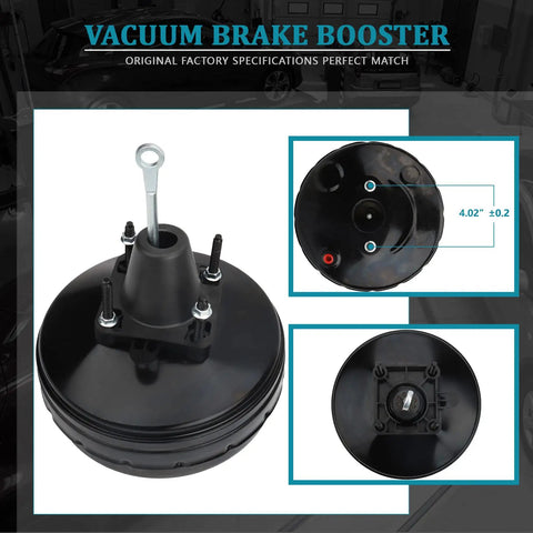 Factory Style Direct Replacement Vacuum Power Brake Booster for 2015-2020 Cadillac Escalade and 2014-2018 Chevy Silverado