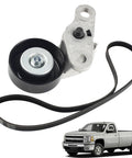 Serpentine Drive Belt Tensioner Kit Fits 1999 2008 Cadillac Escalade Chevrolet Avalanche Silverado Express GMC Sierra H2 Replacement