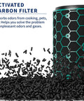 Activated carbon filter for Compatible Two Stage 360 Degree True HEPA And Activated Carbon Air Purifier Filter Set