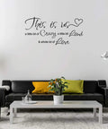 Crazy Loud Love Wall Decal Vinyl Sticker Inspirational Family Quote Art for Bedroom Living Room Office Decor