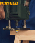 Heavy Duty Roundover Edging Router Bit Set With Quarter Inch Shank and Eighth Radius Round Nose profiles in use on wood.