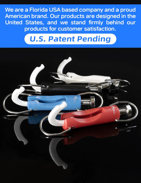 Outrigger release clips set of 4 zirconia with metal hooks in red, blue, white, and black