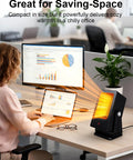 Indoor Space Heater For Desktop Use Fast 2 Second Heating PTC Ceramic Compact Personal Electric Heater With Tip Over Overheat Protection in office
