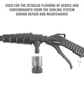 Coolant System Flush Gun Pro Grade With Lever Action Universal Nozzle Lock On Air Hose Latch Radiator And Heater Core
