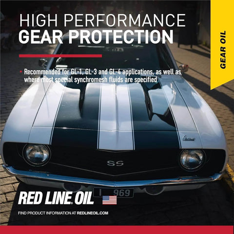 Classic car showcasing high performance gear protection for GL-1, GL-3, GL-4 by Red Line MT-90 75W-90 GL-4 Manual Transmission Lubricant