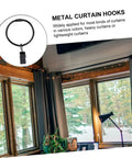 Sturdy Metal Curtain Clips With Hooks And Hanging Rings For Drapery Internal Diameter Design Smooth Glide Curtain Rods