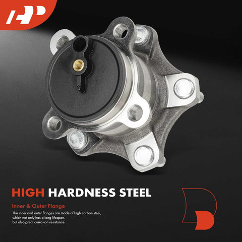 Rear Wheel Bearing And Hub Assembly For Five Lug Nissan Sentra 2020 2021 2022 2023 2024 Replacement Premium Quality Axle Hub Unit With High Load Capacity And Smooth Ride, front view