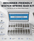 Top Shelf 360 Piece Watch Band Pins With Heavy Duty Link Pin Remover Tool For Quick Swap Adjustments And Rock Solid 316 Stainless Steel Fixes For Every Watch Style, organized kit with multiple sizes.