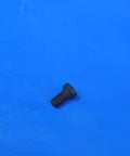 Hella Durable Indexable Insert Retaining Screw For CNC Milling And Turning Tools With Badass Holding Power and Knockout Performance In Heavy Duty Precision Cutting Tooling, black steel screw, detailed view.