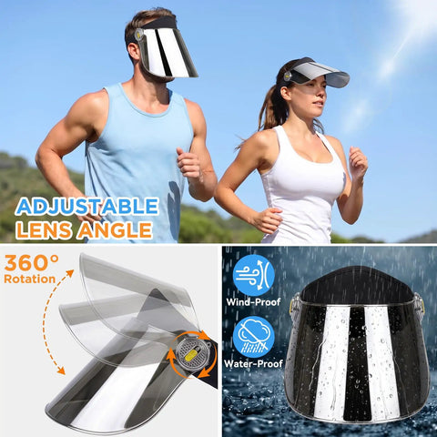 Sun Cap With 360 Degree Rotation And UPF Fifty Plus UV Protection Hat For Hiking Golf Tennis Beach Camping Outdoors Men And Women