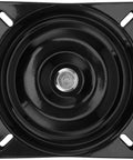 2 Pack 6 Inch Ball Bearing Boat Seat Swivel Plate With 360 Degree Rotation, Beefy Heavy Duty Metal Chair Base For Bar Stools, Recliners, And Boat Seats Replacement, black steel swivel plate