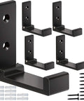 Folding Coat Hooks 5 Pack Wall Mounted Hangers for Coats, Towels, Bags and Fitness Gear, heavy duty aluminum, screws included