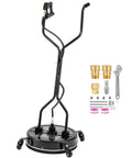 20 Inch Beefy Pro Grade Pressure Washer Surface Cleaner With 4 Wheels And Dual Handle and accessories