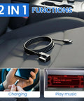 Type C Car Music Interface Adapter And Aux Cable For MMI 3G Plus 2 In 1 Music Playback While Connected Plug Into Your Ride Works With A3 A4