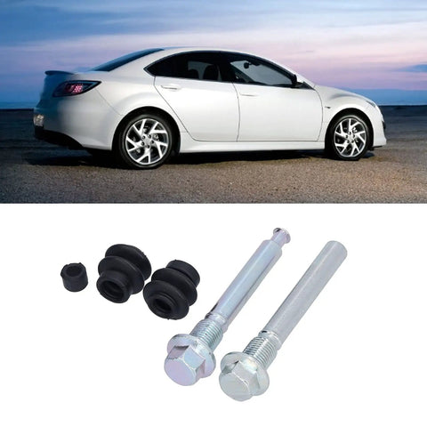 Top Notch Rear Brake Caliper Slider Pins Kit For Fit For GG GY GH Models 02-12 Durable Metal And Rubber Build For Easy DIY Car Fixes Fast And Reliable., metal pins and rubber boots for rear brake caliper repair