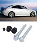 Top Tier Rear Brake Caliper Slider Pin Kit Direct Replacement For Chevy 6 GG GY GH Models 02-12 Metal Rubber Guide Pins 87 And 89 mm Perfect Fix, rear caliper pin kit with metal bolts and rubber boots