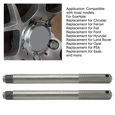 Soft Aluminum Wheel Alignment Pins Two Pack Legit Garage Gear For Mounting Rims With Zero Headache Universal Hub Guide Tool Shields Your Finish Slick And Keeps The Bolts Tight On Any Ride